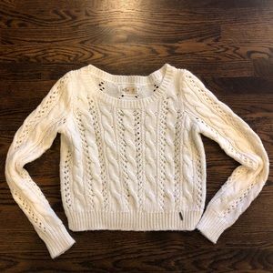 Hollister white sweater (size M)